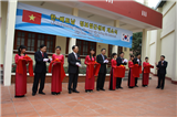 Lễ Khai trương Trung tâm Truy cập thông tin Internet Việt Nam – Hàn Quốc  tại Trung tâm Học liệu- Đại học Thái Nguyên.